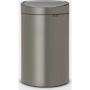 Touch Bin New afvalemmer, 40 liter, kunststof binnenemmer - Platinum