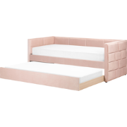 Beliani CHAVONNE - Kinderbed-Roze-Fluweel