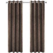 LW Collection LW Collection Gordijnen Bruin Velvet Kant en klaar 240x1...