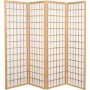 Fine Asianliving Japanse Kamerscherm B180xH180cm 4 Panelen Shoji