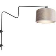 Anne Lighting wandlamp Linstrøm - zwart - metaal - 3722ZW