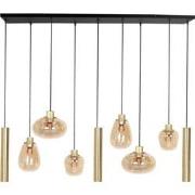 Industriële Hanglamp Stella Messing 9-lichts