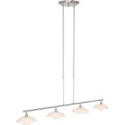 Moderne Hanglamp Sirius Staal 4-lichts