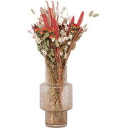 Boeket 'Lady in Red' - Droogbloemen - hoogte 55cm