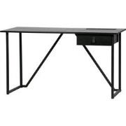 WOOOD Julius Bureau - Hout - Zwart - 75x126x53