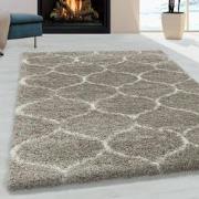 Tapijtenloods Opera Soft Shaggy Hoogpolig Vloerkleed Beige- 60x110 CM