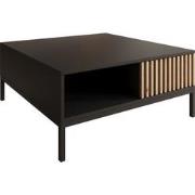 Meubella Salontafel Marbella - Zwart - 80 cm