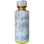 Fine Asianliving Chinese Vaas Porselein Blauw Wit Goud Handgemaakt