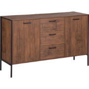 Beliani TIFTON - Sideboard-Donkere houtkleur-MDF