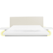 Beliani ZEN - Tweepersoonsbed-Wit-MDF