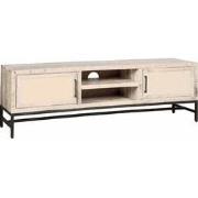 Tower living Carini TV stand white 2 drs. 160x40x50