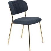 ANLI STYLE Chair Jolien Gold/Dark Blue