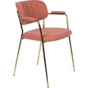 ANLI STYLE Armchair Jolien Gold/Pink