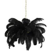 Light&living Hanglamp E14 Ø80 cm FEATHER goud+zwart