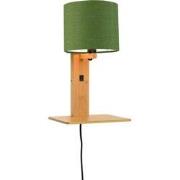 Wandlamp Andes - Bamboe/Groen - 19x24x36cm