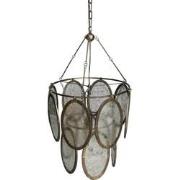 PTMD Dairen Gold Hanging Lamp Circles Round