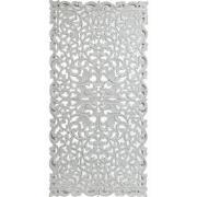 PTMD Livvy White Antique MDF Carved Wall Panel Rec