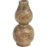 PTMD Yolande Brown Mango Wood Pot S