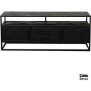 Benoa Jax 2 Door 4 Drawer Sideboard Black 200 cm