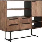 DTP Home Dresser Odeon No.3, 1 door, 4 open racks, 4 drawers,120x136x4...