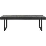 DTP Home Coffee table Beam rectangular BLACK,35x120x80 cm, 6 cm recycl...