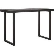 DTP Home Writing desk Beam BLACK,76x120x50 cm, 5 cm recycled teakwood ...