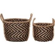 MUST Living Basket MUST Living round XL, set of 2,33xØ46 cm | 41xØ54 c...