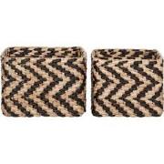 MUST Living Basket MUST Living square, set of 2,21xØ25 cm | 22xØ30 cm