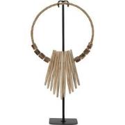 MUST Living Decorative wooden necklace on an stand,53x25x12 cm