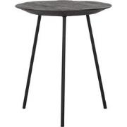 DTP Home Coffee table Jupiter small BLACK,45xØ40 cm, recycled teakwood