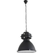 Mexlite hanglamp Densi - zwart - metaal - 47 cm - E27 fitting - 7779ZW