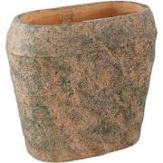 PTMD Bloempot Lourdes - 40x20x36 cm - Cement - Groen