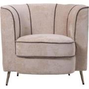 PTMD John Beige Fauteuil Aphrodite 3 Stripe