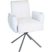 PTMD Lex Cream Dining Chair Legacy 15 Dove Grey Legs