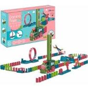 Allerion Domino Set Trein - Domino Stenen Spel voor Kinderen - 120 Dom...