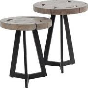 AnLi Style Bijzettafel set/2 grey mix