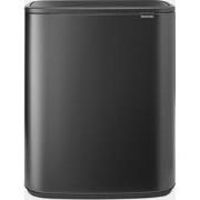 Bo Touch Bin, met 2 binnenemmers, 2 x 30 liter - Confident Grey