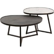 AnLi Style Salontafel set/2 slate driehoek