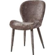 PTMD Thor Mocca Dining Chair Aphrodite Fabric Leg