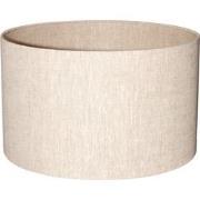 PTMD Rivvo Natural Cotton Linen Lampshade Round Low