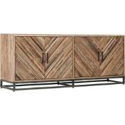 MUST Living Dresser Budapest, 4 doors,80x195x45 cm, rustic teakwood