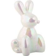 Ornament Balloon Bunny Groot - Wit - 12.7x11.5x20cm