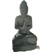 Benoa Buddha Beeld Biddend met Ketting 120cm 120cm