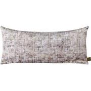 PTMD Curt Cream Velvet Rect Cushion Square Print