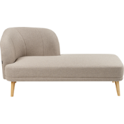 Beliani TANLAY - Chaise longue-Bruin-Polyester