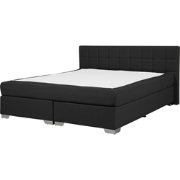 Beliani ADMIRAL - Tweepersoonsbed-Zwart-Polyester