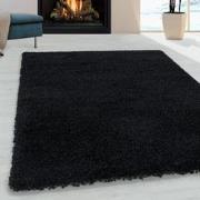 Tapijtenloods Monaco Soft Shaggy Hoogpolig Vloerkleed Black- 160x230 C...