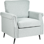 Beliani VIETAS - Fauteuil-Grijs-Polyester