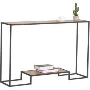 Moderne console 2 niveaus eiken decor L120cm