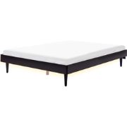 Beliani TOUCY - Tweepersoonsbed-Zwart-Rubberhout